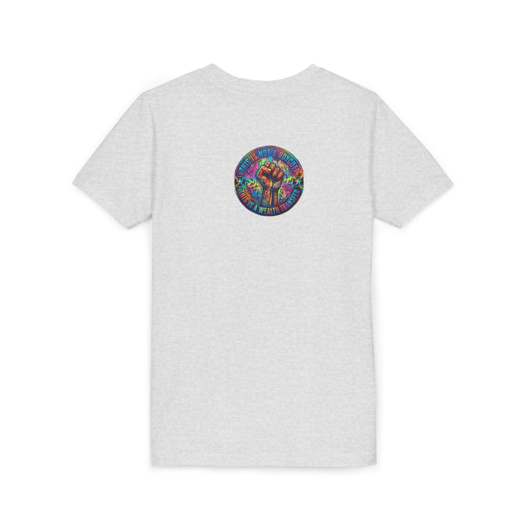 Youth Tee — “BUILD. CREATE. WIN.” Neon Builder City Design