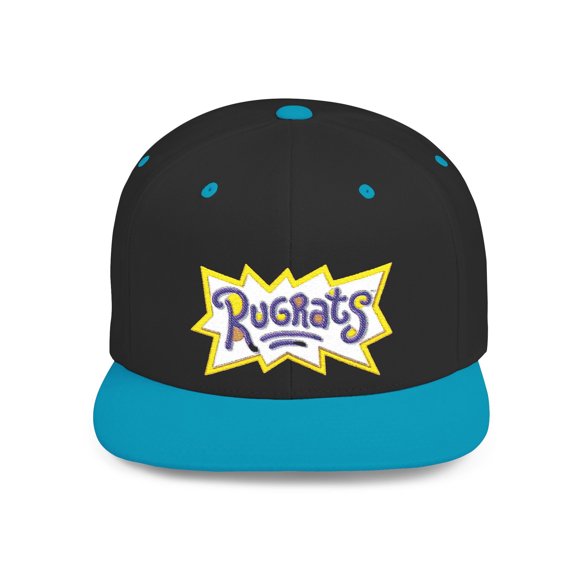 Snapback Hat — Retro 'Rugrats' Logo Flat Bill Cap