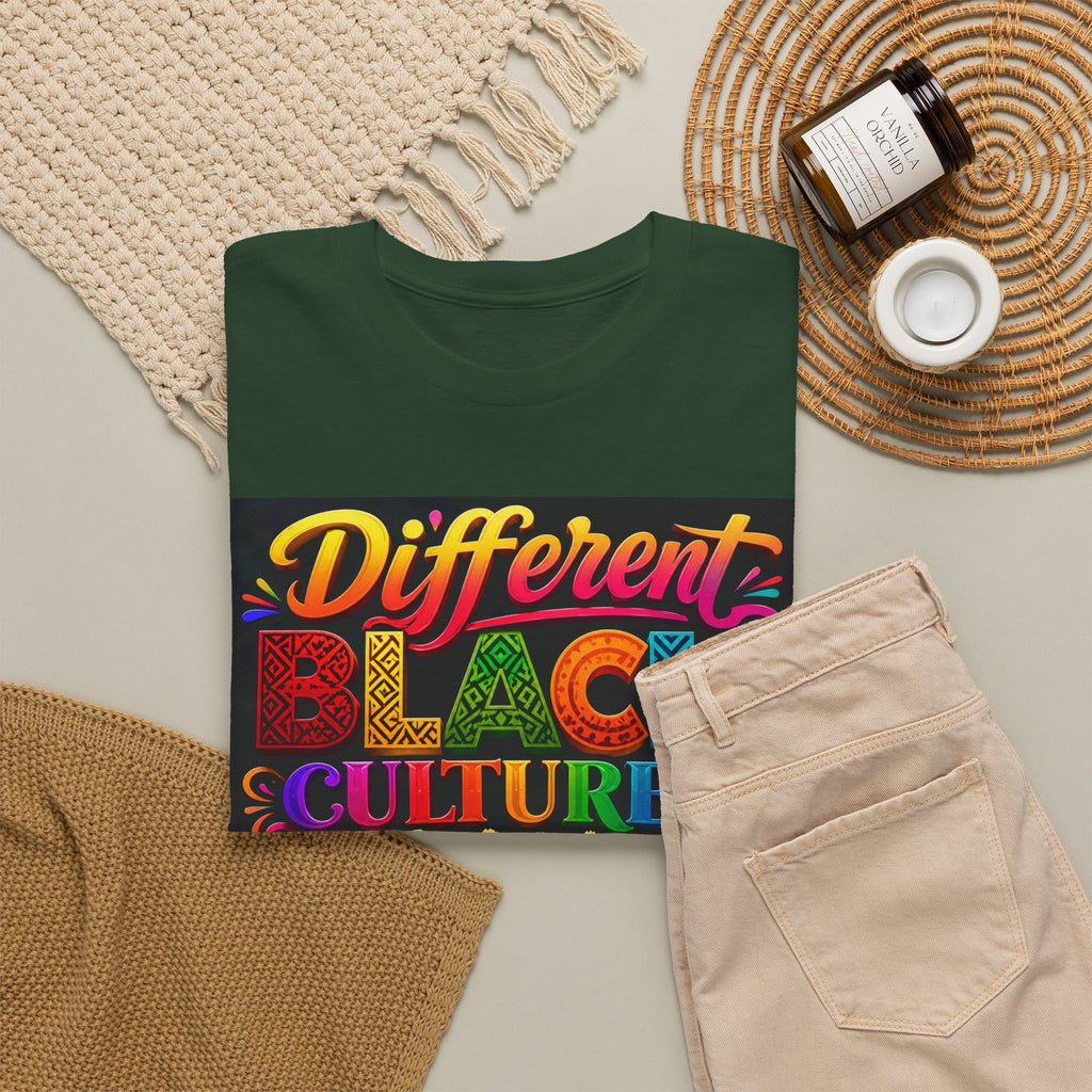 T-Shirt — Different Black Cultures, Same Black Skin Graphic Tee (Black History & Unity)