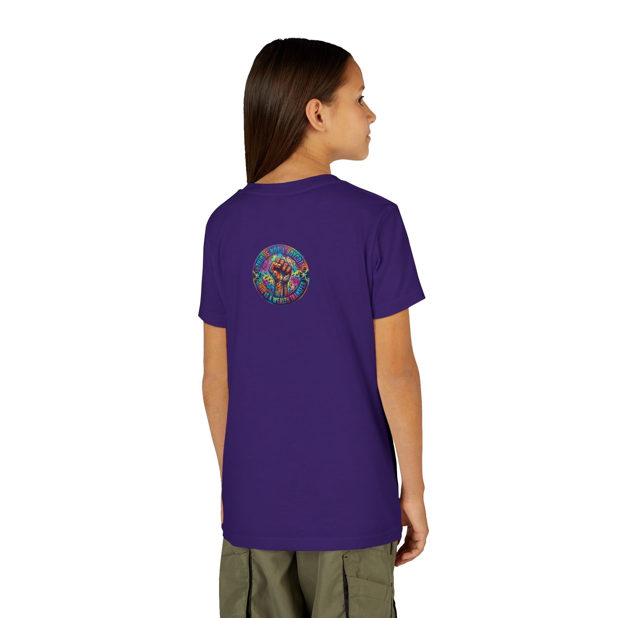 Youth Trophy Lightning Tee — Winning Kids' Short Sleeve Shirt with Stars & Confetti