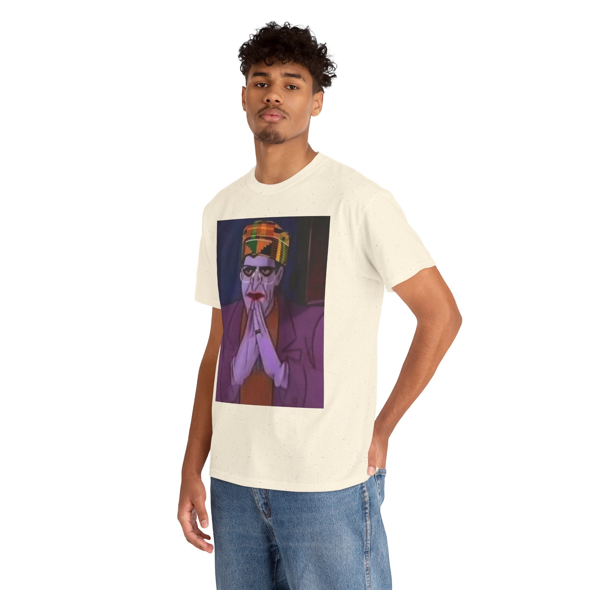 Graphic Tee — Vintage Afrocentric Joker Portrait & Psychedelic Raised Fist Art