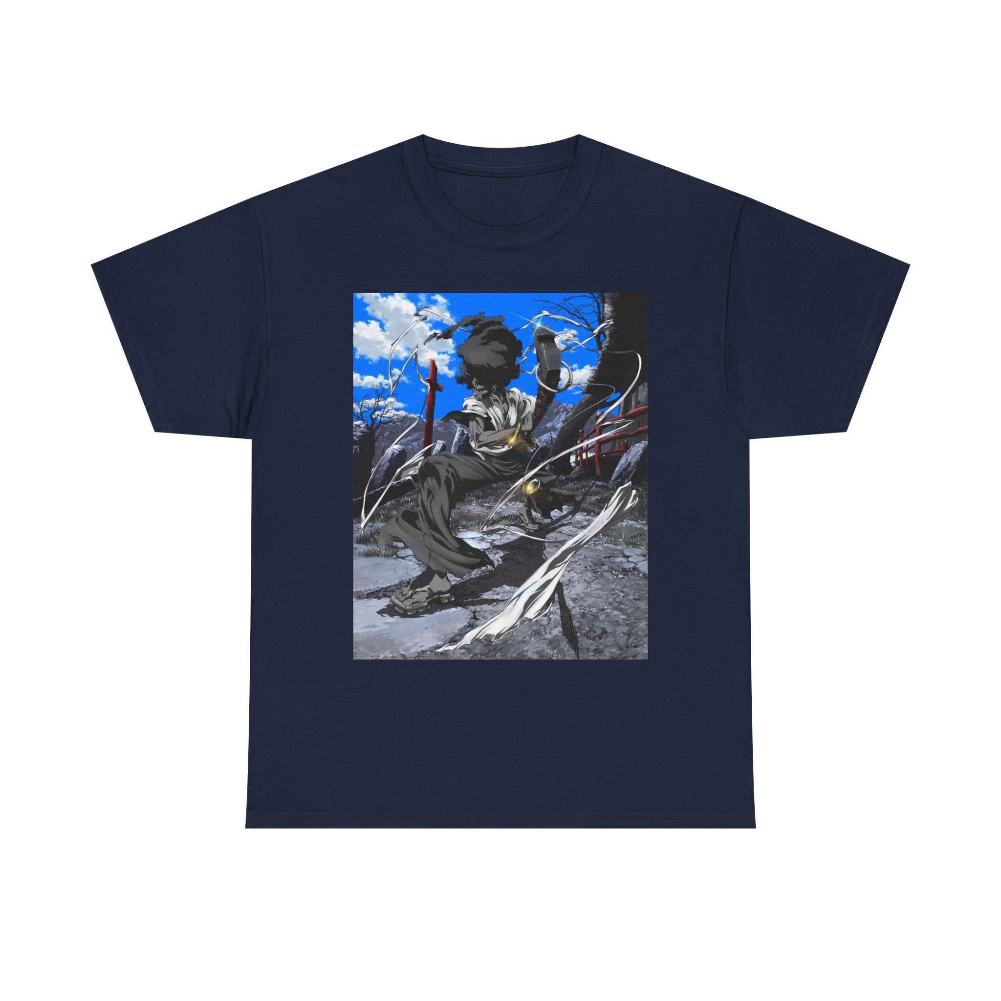 Afro Samurai Graphic Tee — Anime Streetwear T‑Shirt