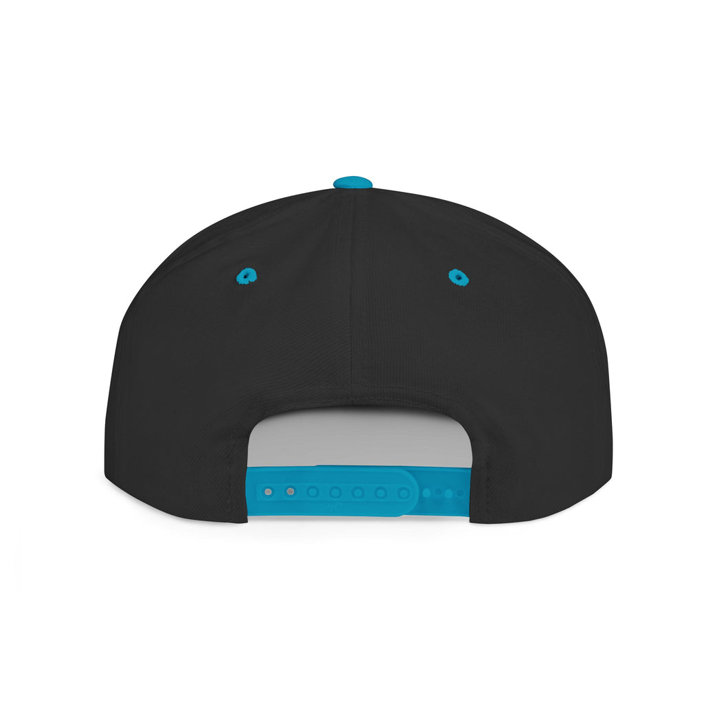 Copy of Reggae Vibes Flat Bill Snapback Hat — Colorful Rasta Music Patch