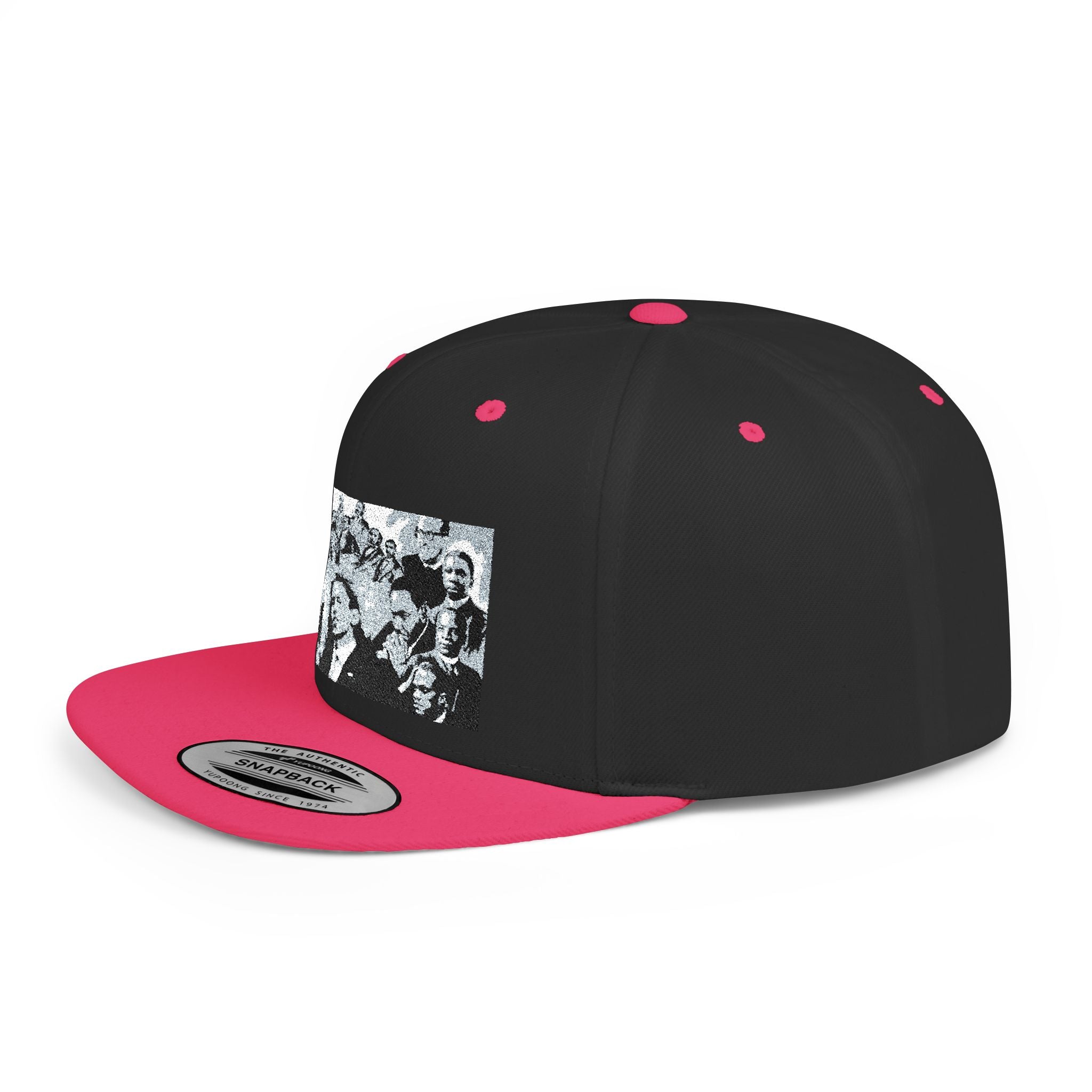 Copy of Reggae Vibes Flat Bill Snapback Hat — Colorful Rasta Music Patch