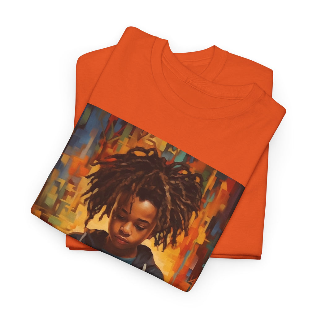 Graphic Tee — 'This Is Not A Boycott, This Is A Wealth Transfer' Back Print with Reading Child Artwork