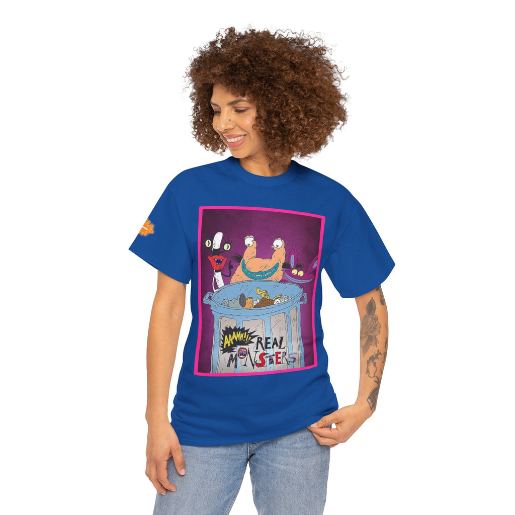 Real Monsters Vintage Cartoon T-Shirt — Nickelodeon Rugrats Crew Tee