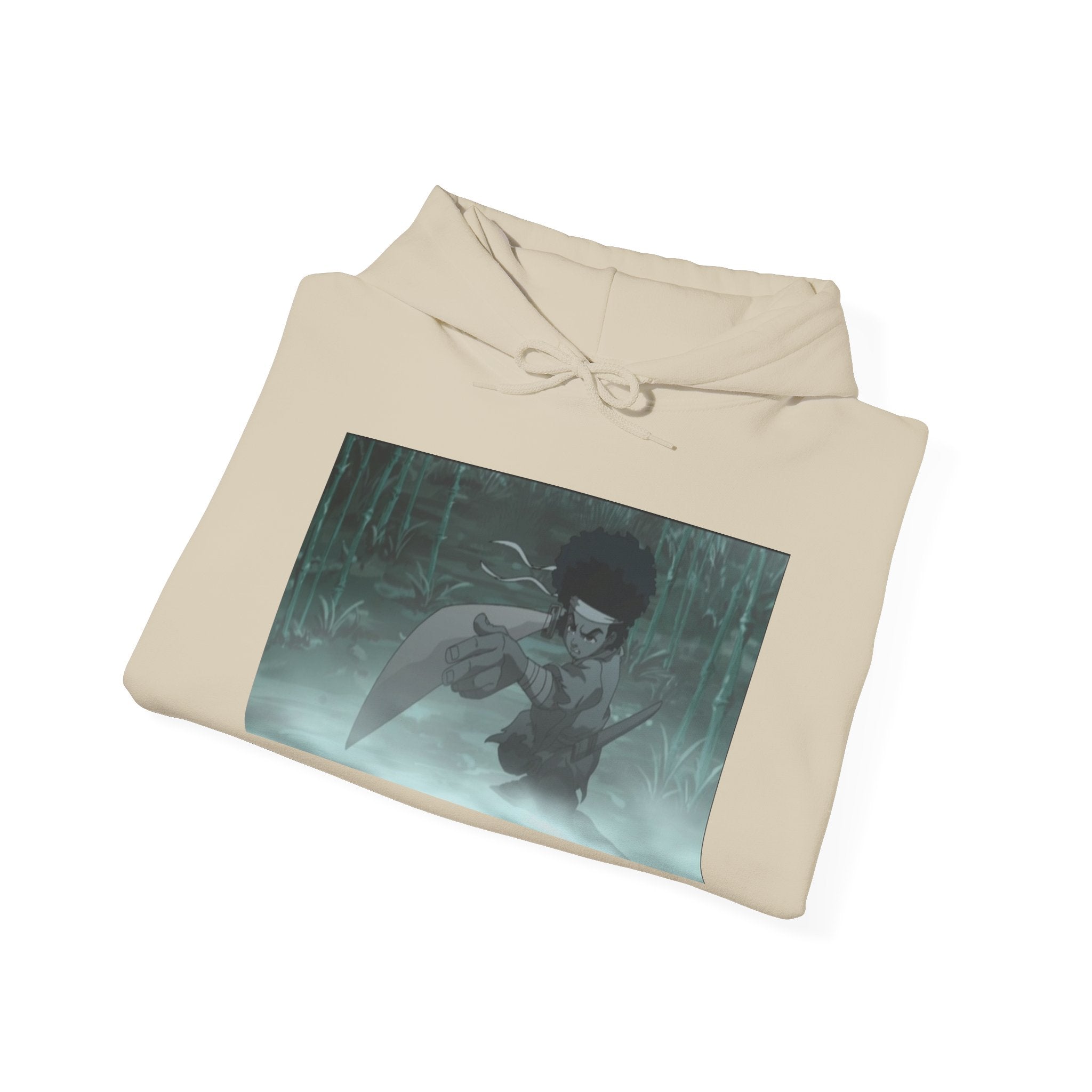 Moody Forest Angel Hoodie — Ethereal Wings Graphic Sweatshirt