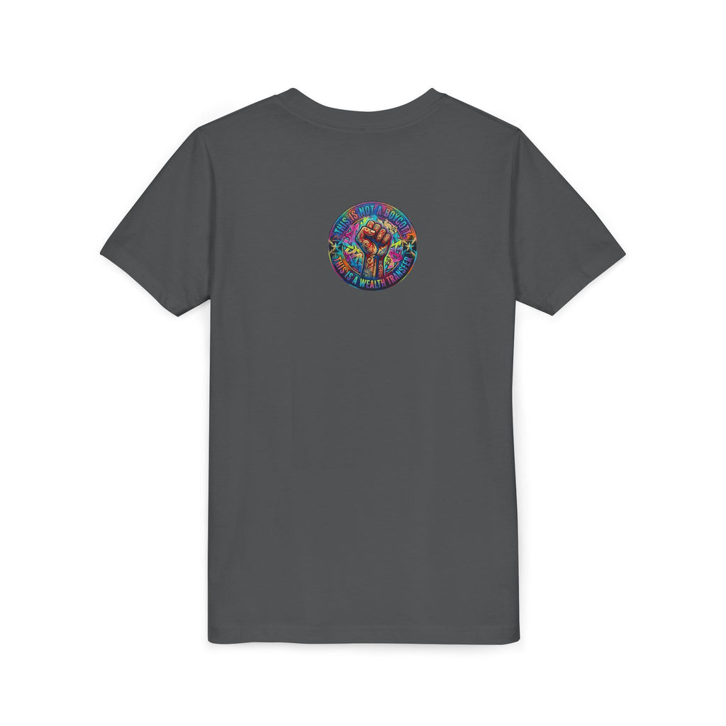 Youth Trophy Lightning Tee — Winning Kids' Short Sleeve Shirt with Stars & Confetti