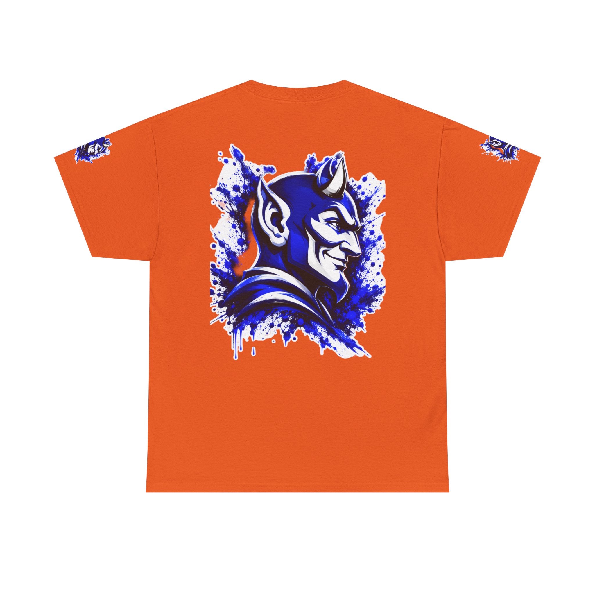 Duke Blue Devils Graphic Tee — Splatter Devil Logo T‑Shirt