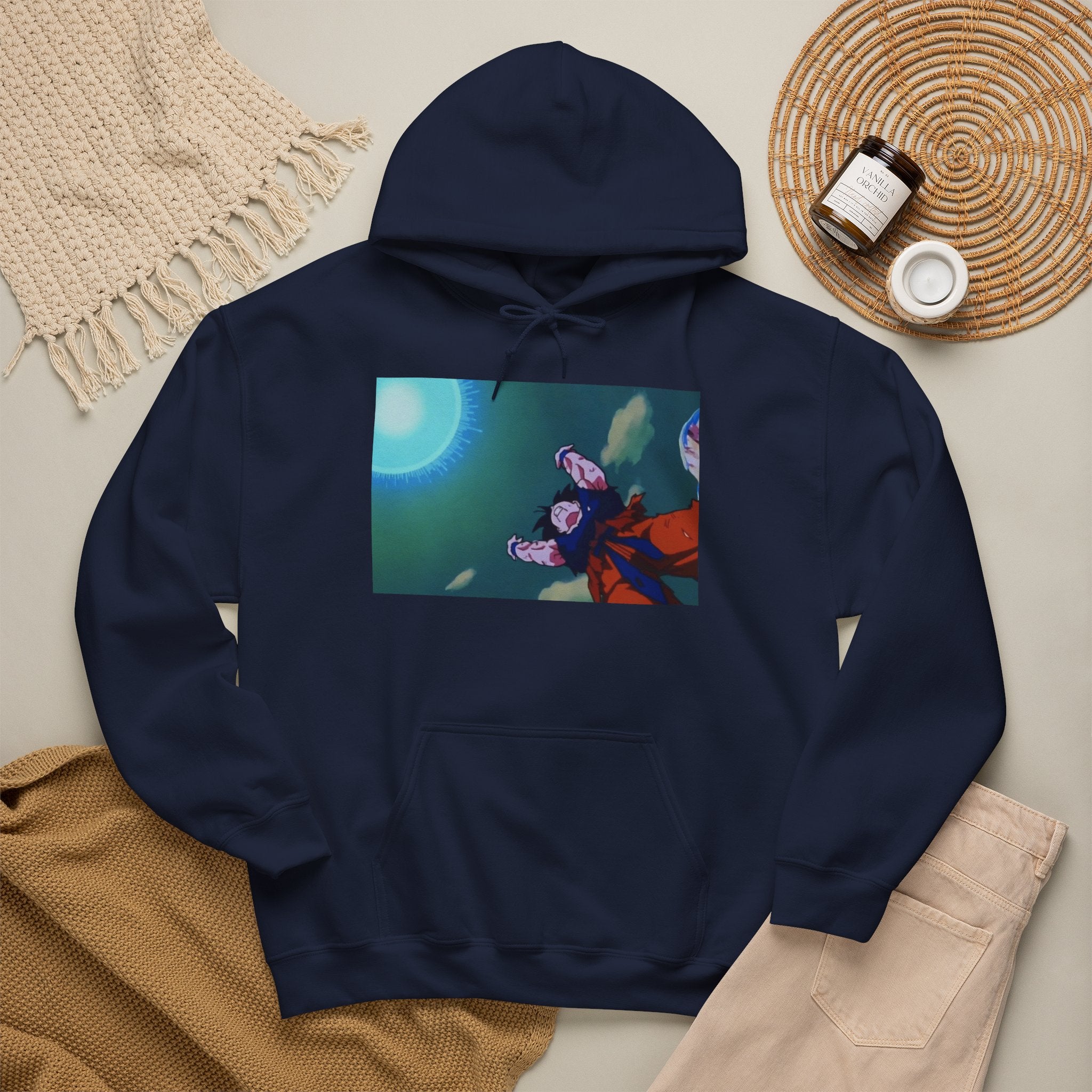 Anime Night Sky Hoodie — Girls Under the Moon Graphic Sweatshirt