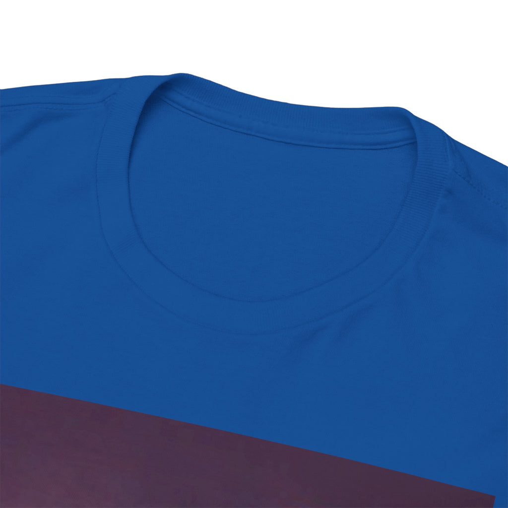Basketball Jumpman Tee — Retro Skyline Graphic T-Shirt with Red Fist Back Emblem