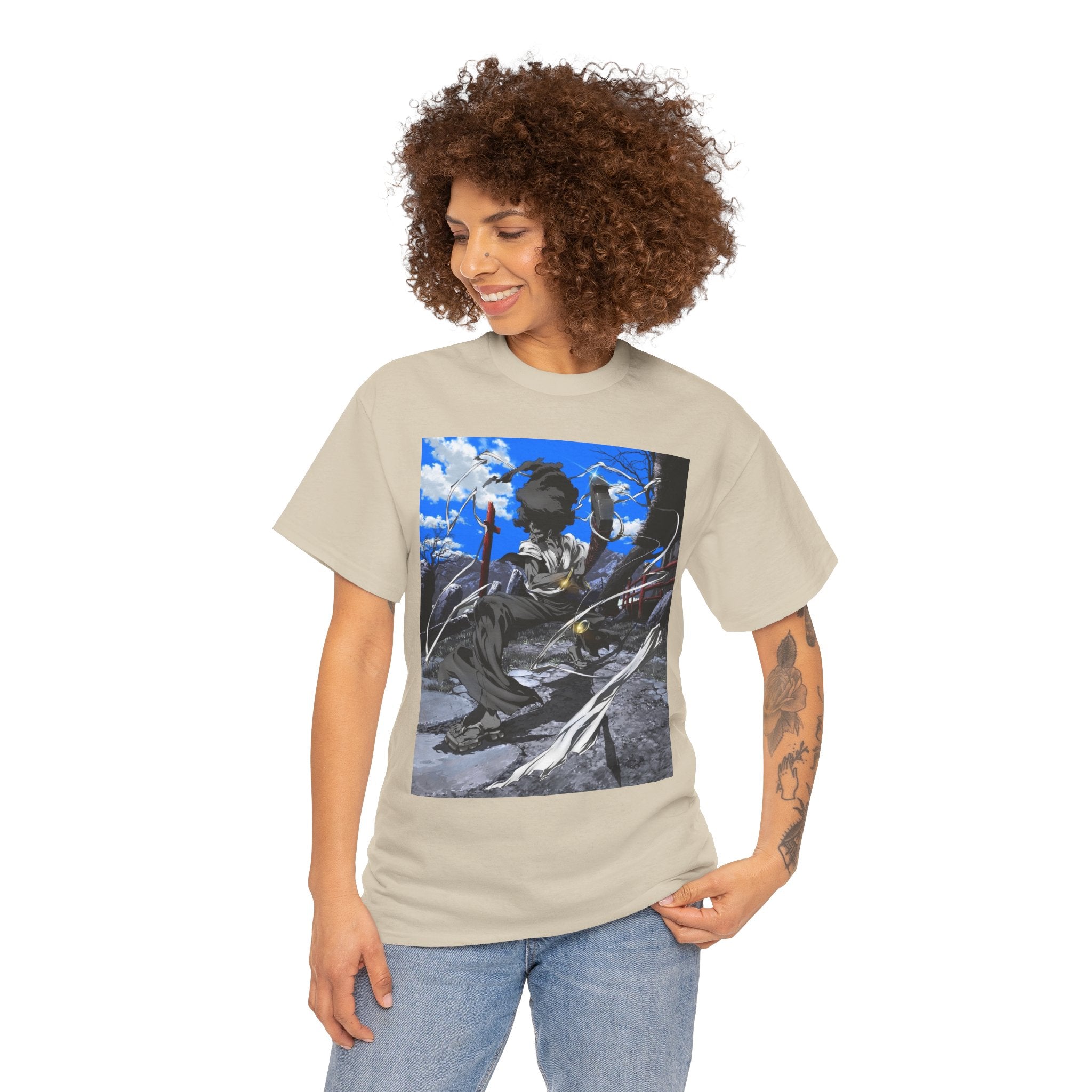 Afro Samurai Graphic Tee — Anime Streetwear T‑Shirt