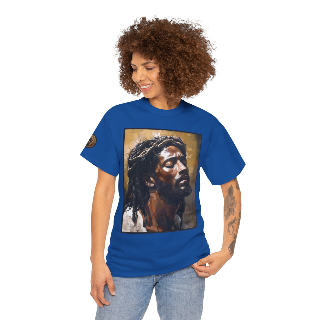 Jesus Portrait Tee with 'This Is Not A Boycott — This Is A Wealth Transfer' Back Emblem