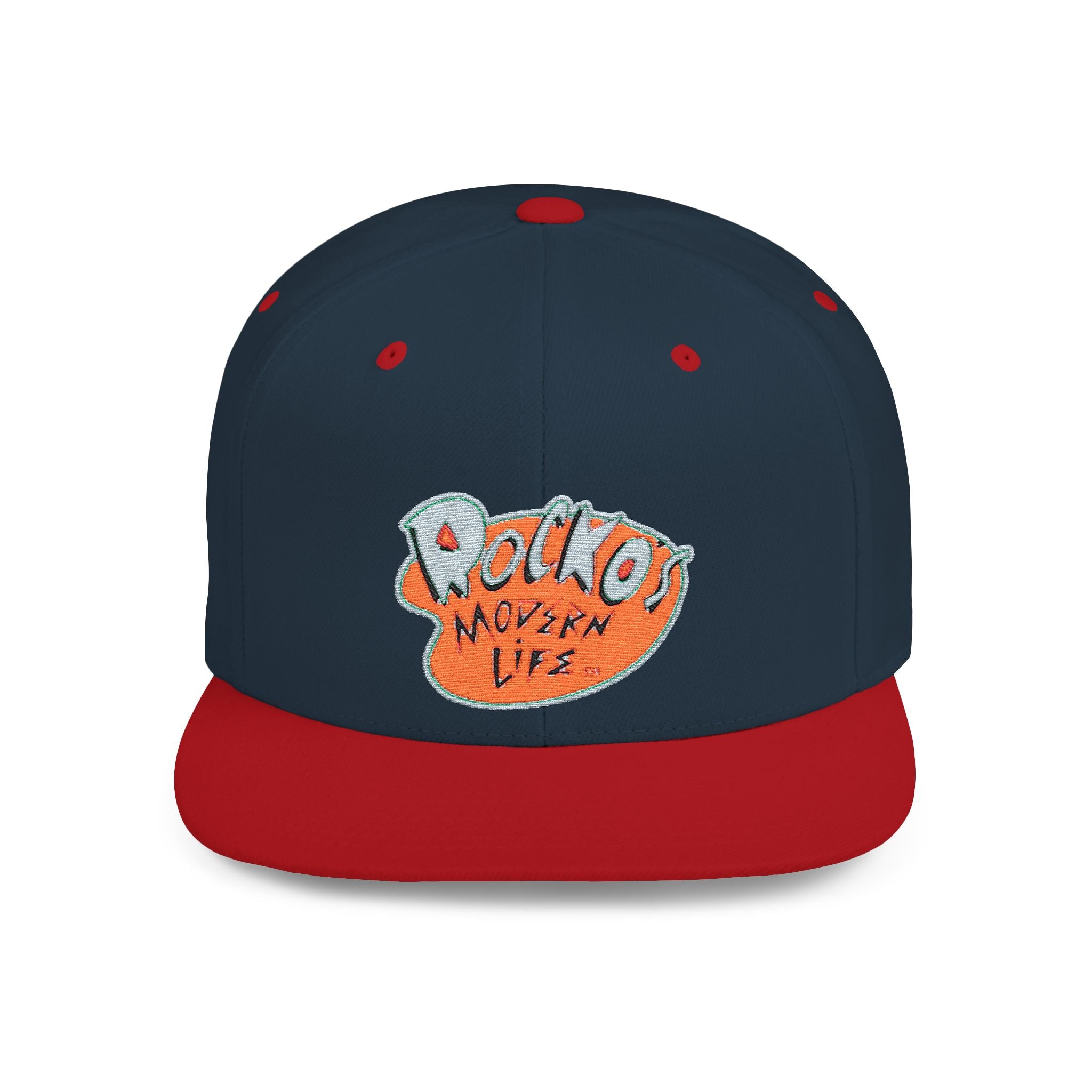 Snapback Hat — Polka Nutter Vibe Embroidered Flat-Bill Cap