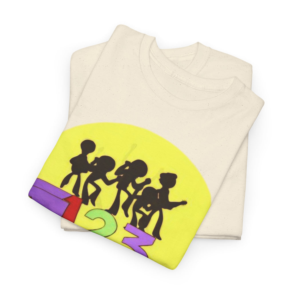 ABC 123 Kids Music Tee — Colorful Educational Rhythm Shirt