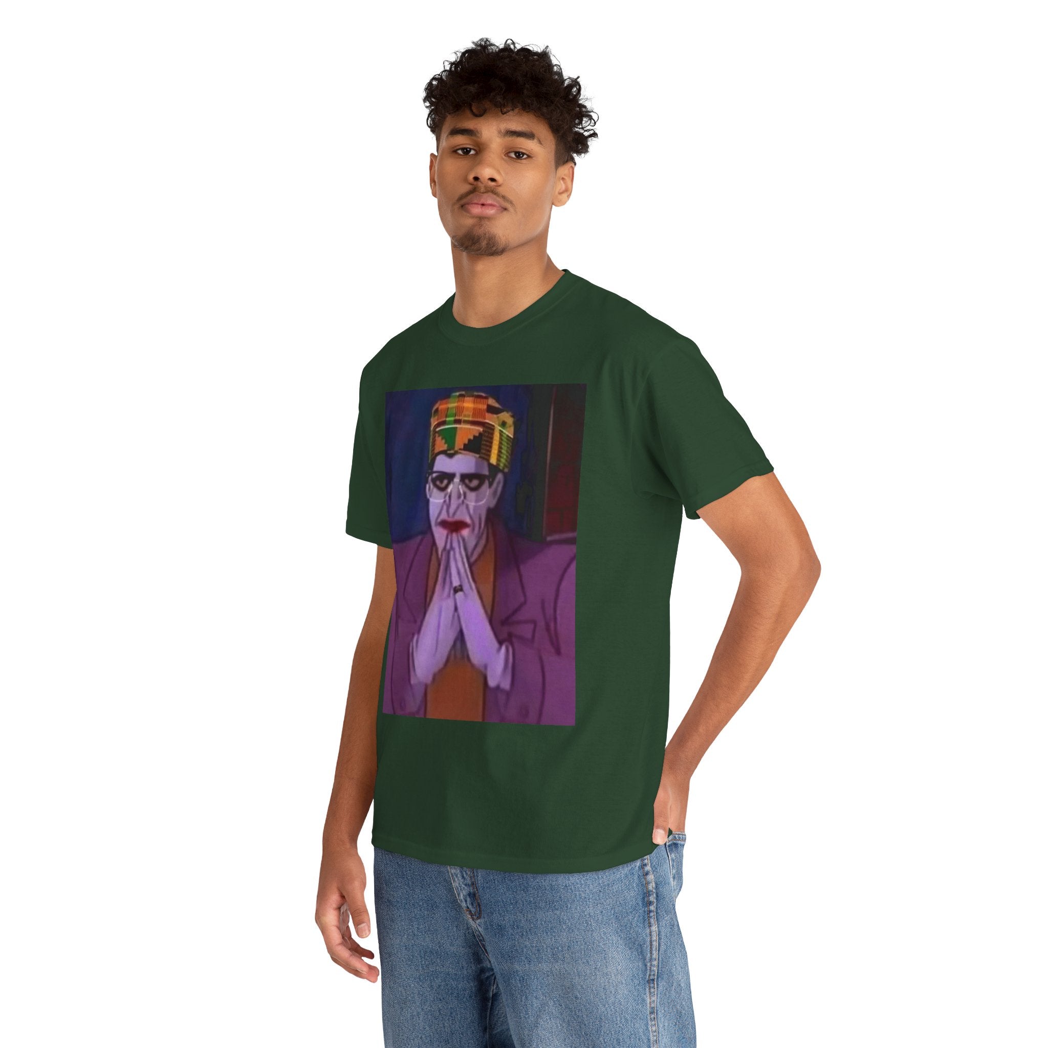 Graphic Tee — Vintage Afrocentric Joker Portrait & Psychedelic Raised Fist Art