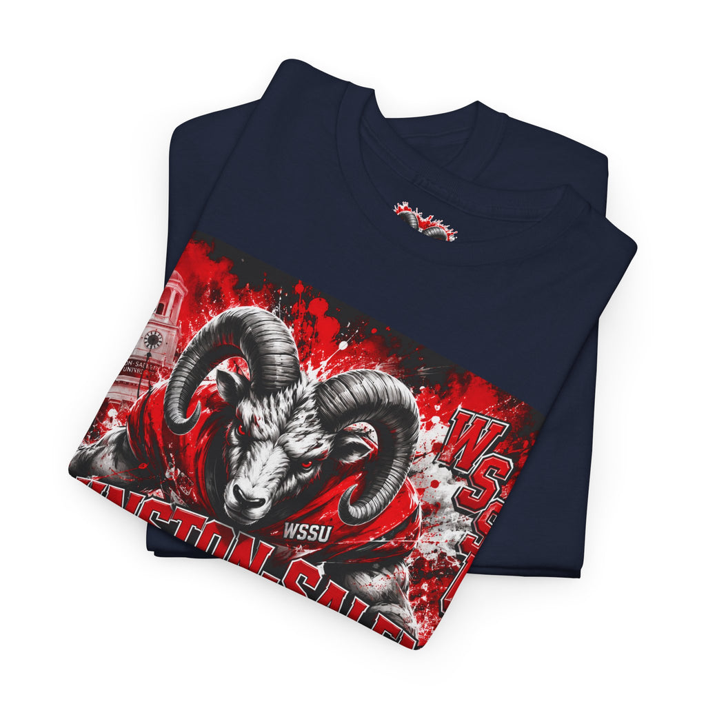 Winston‑Salem State Rams Ram Head Tee — Bold College Spirit T‑Shirt