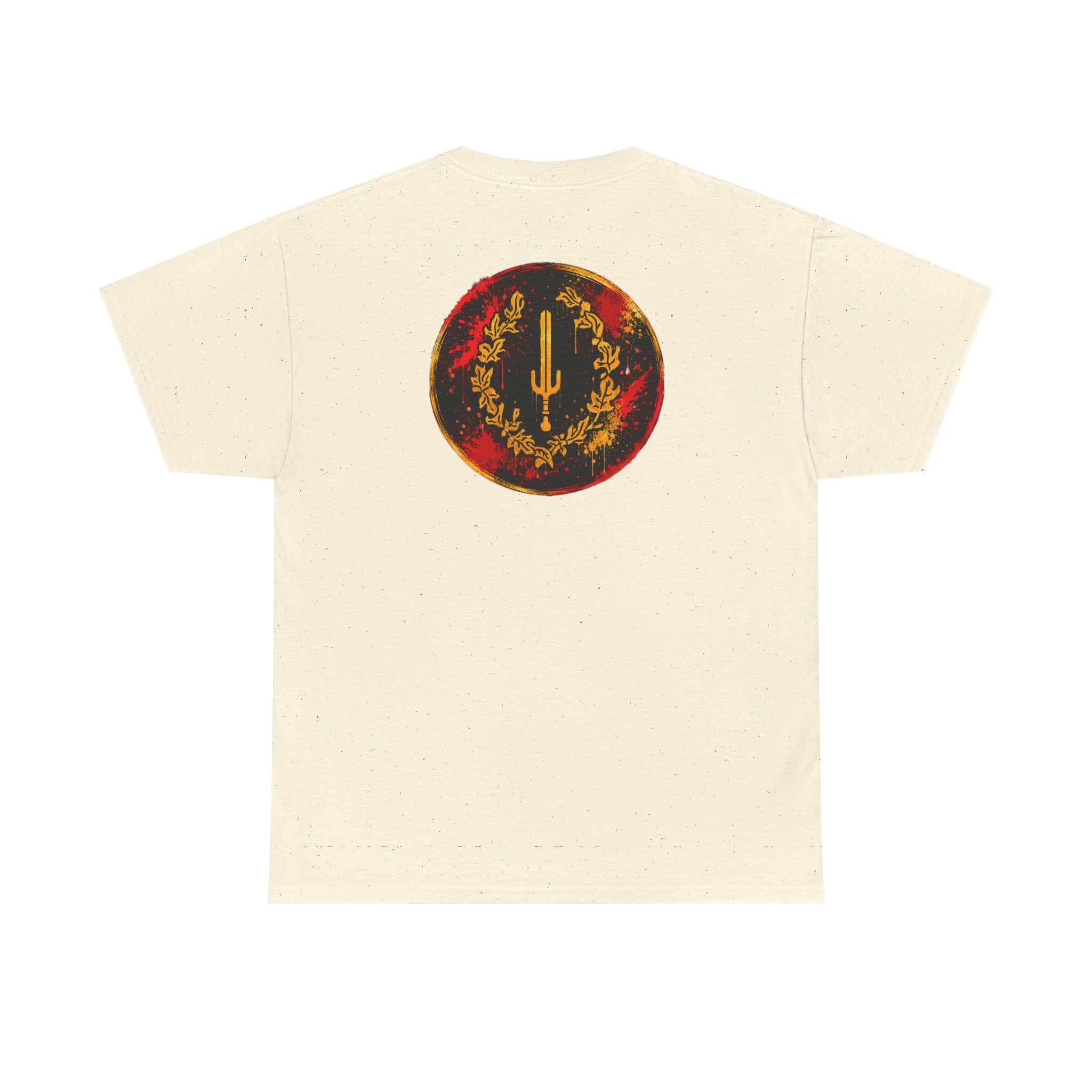 Laurel Trident Tee — Vintage Gold Emblem Graphic T-Shirt