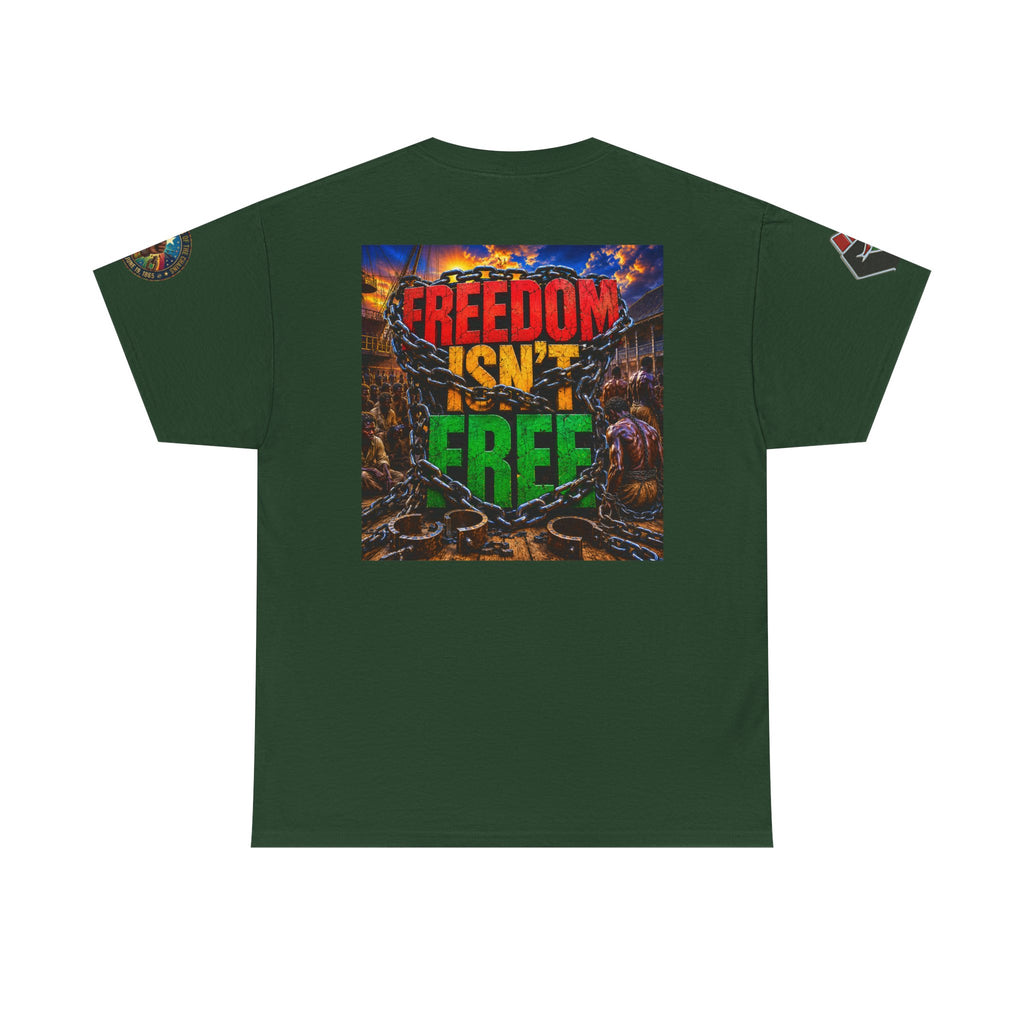 Freedom Isn’t Free Tee — Patriotic Fireworks Soldier Graphic T-Shirt