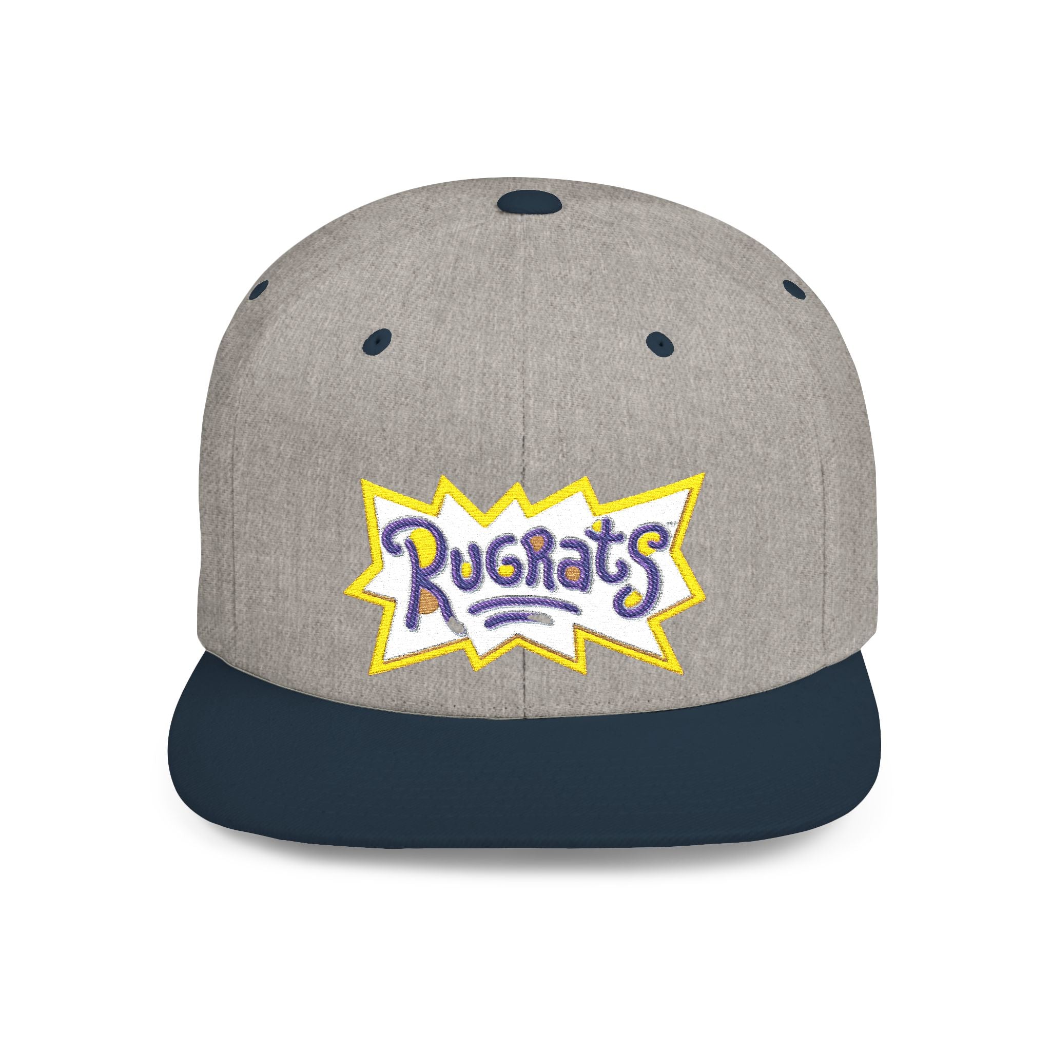 Snapback Hat — Retro 'Rugrats' Logo Flat Bill Cap