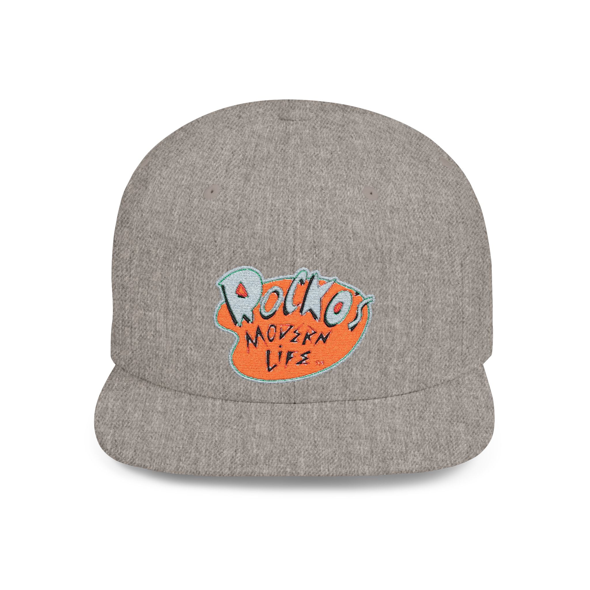 Snapback Hat — Polka Nutter Vibe Embroidered Flat-Bill Cap