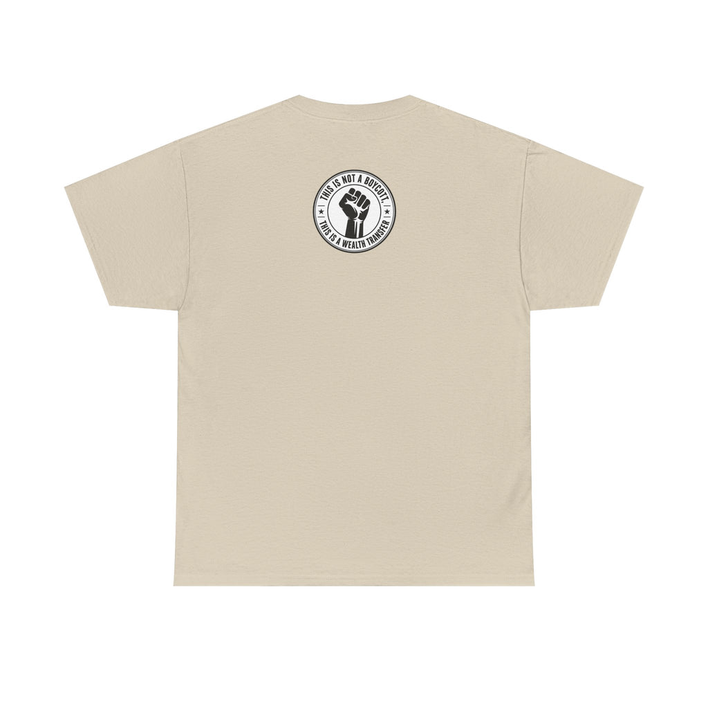Graphic Tee — Retro Portrait Front with Black Power Fist Back