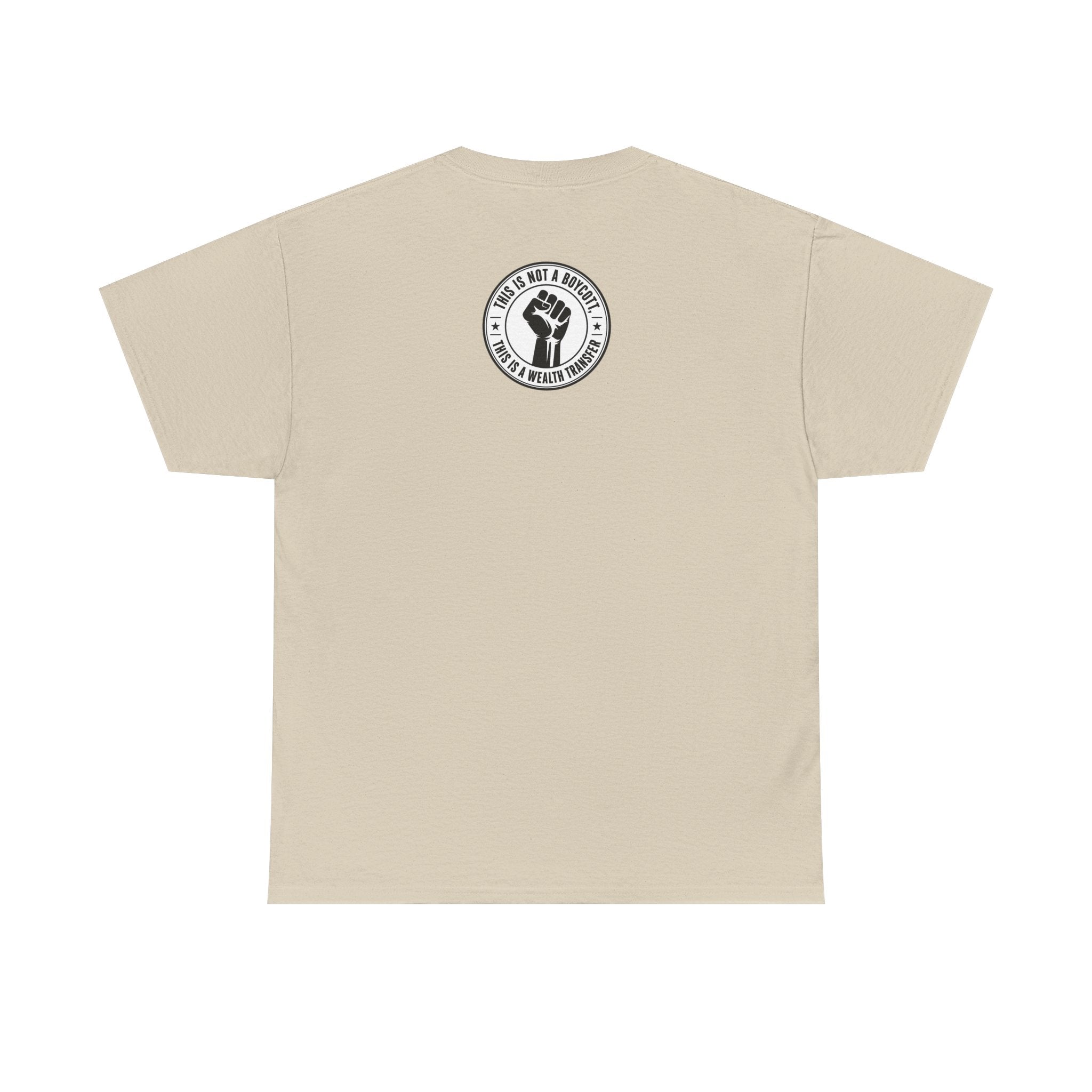 Graphic Tee — Retro Portrait Front with Black Power Fist Back