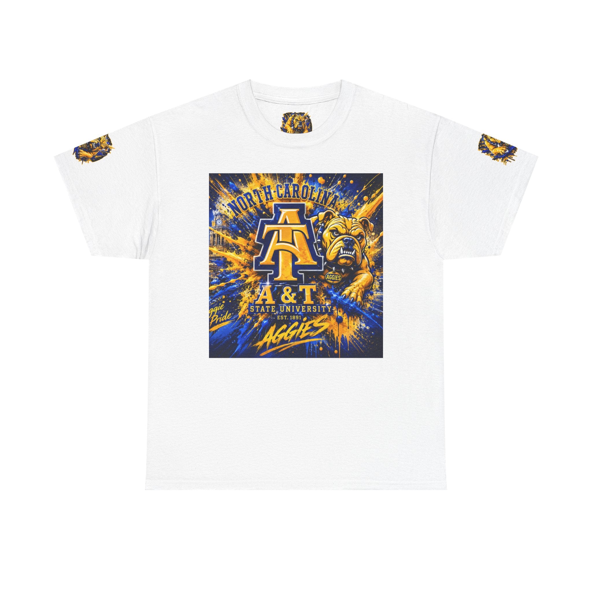 North Carolina A&T Aggies Bulldog T-Shirt — A&T Logo College Tee
