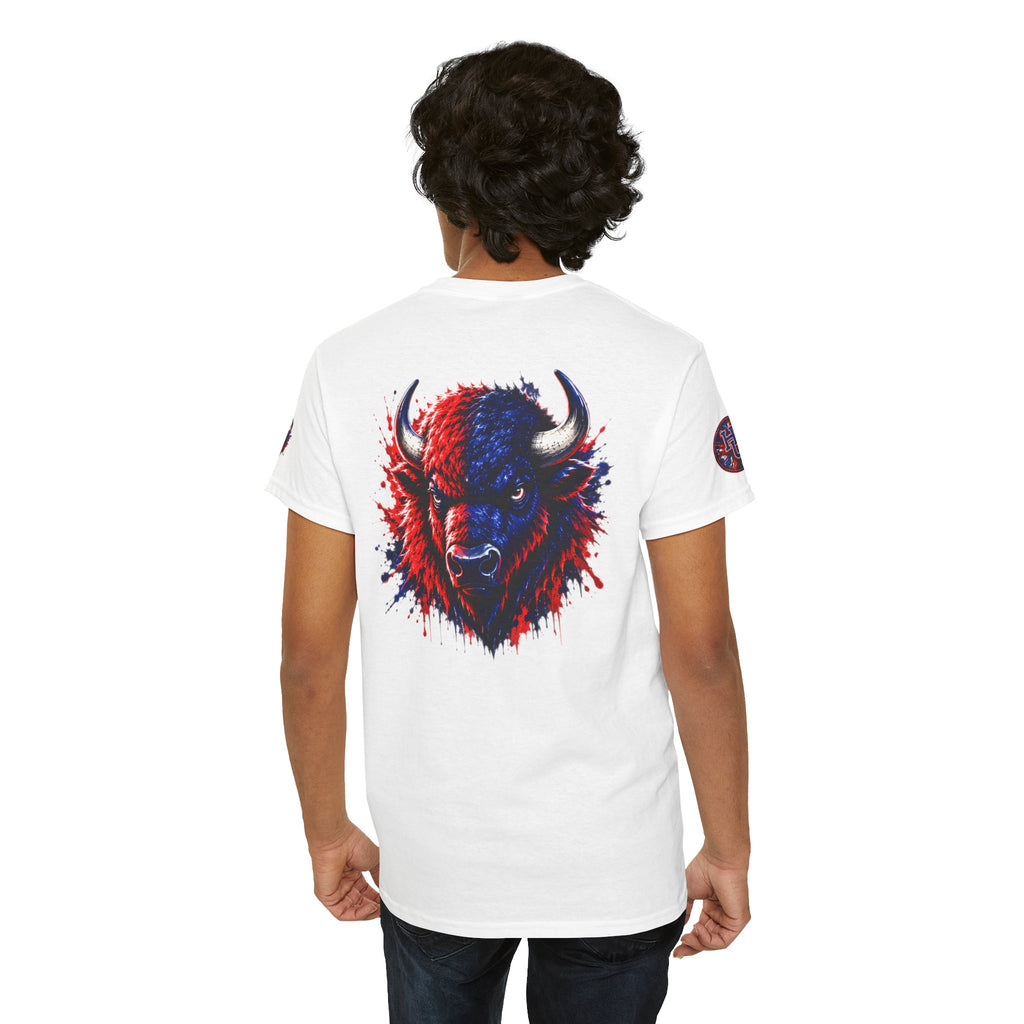 Howard University Buffalo Spirit Tee — HU Bison Red & Blue Campus Shirt