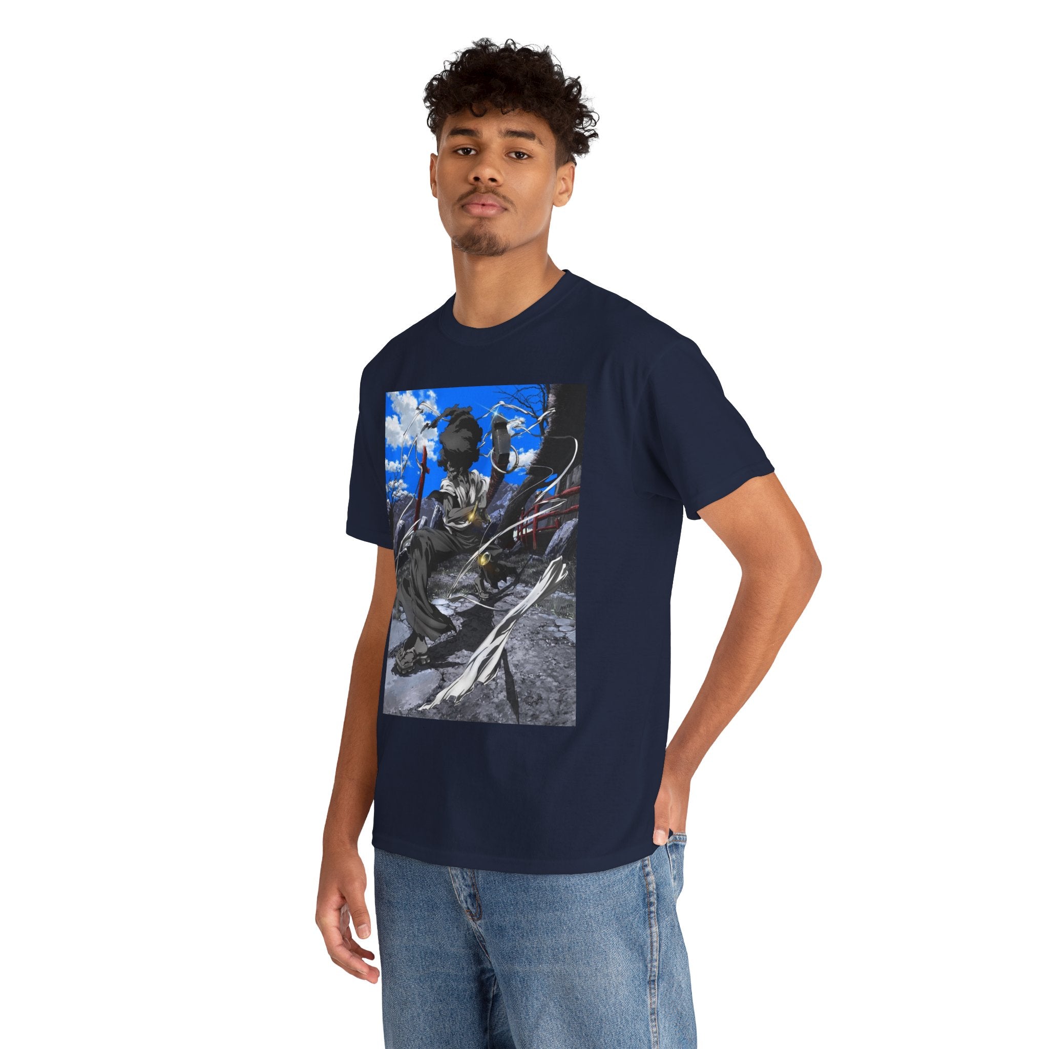 Afro Samurai Graphic Tee — Anime Streetwear T‑Shirt