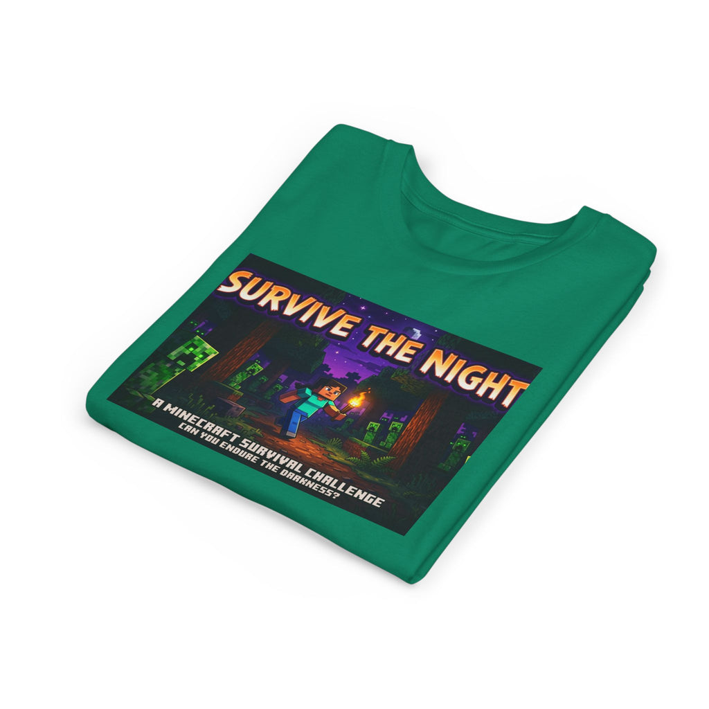 Survive the Night Youth Tee — Glowing Creeper Night Gamer Shirt