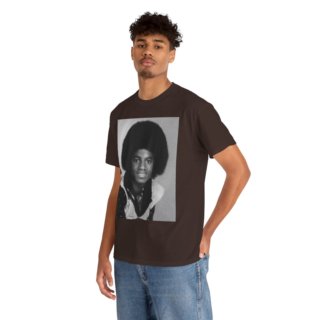 Graphic Tee — Retro Portrait Front with Black Power Fist Back