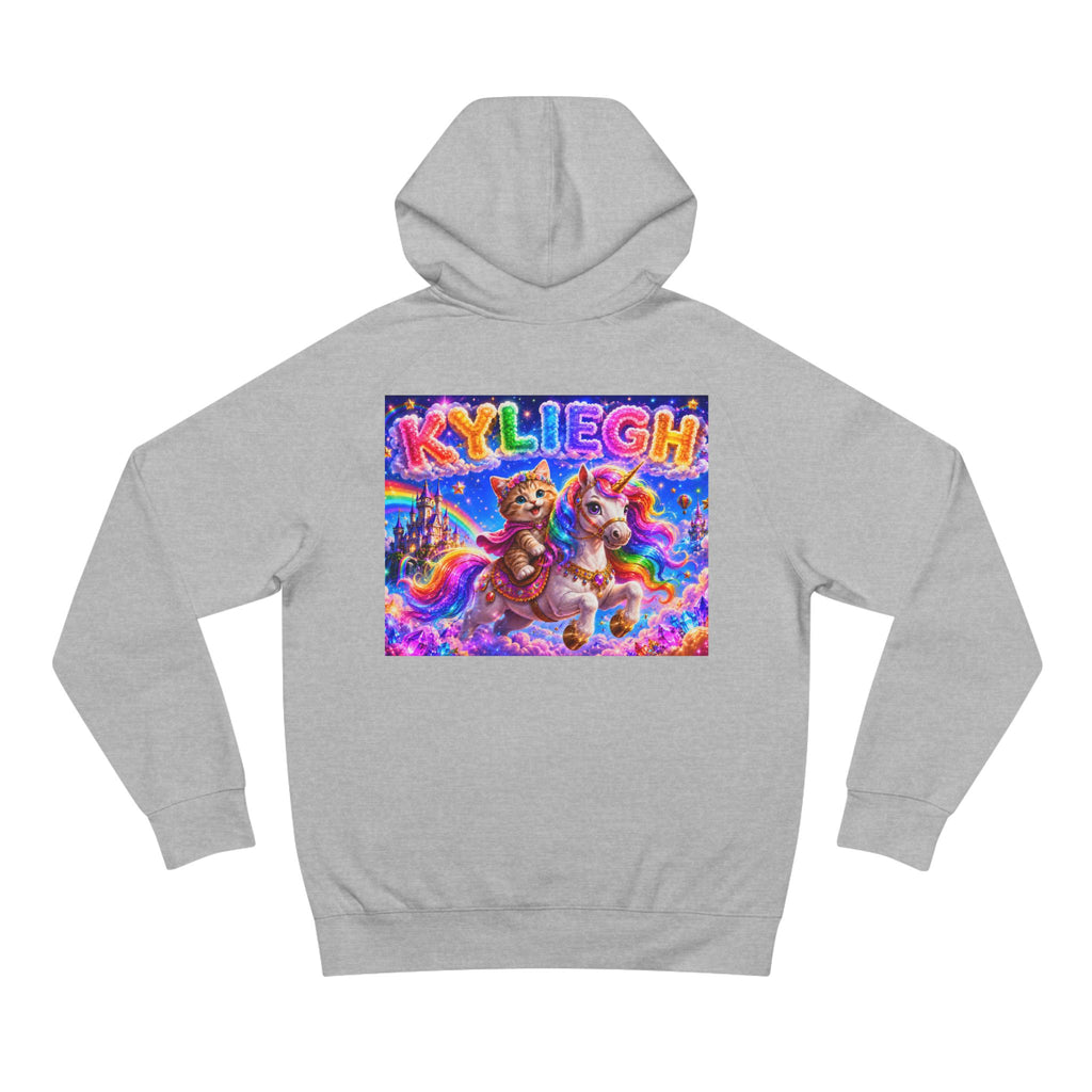 KYLIEGH Rainbow Pony Hoodie — Personalized Cute Unicorn Graphic Pullover