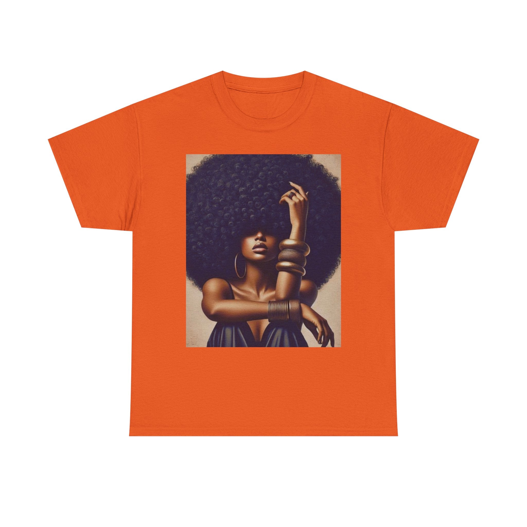 Afro Goddess Portrait Tee — Empowerment Graphic T-Shirt