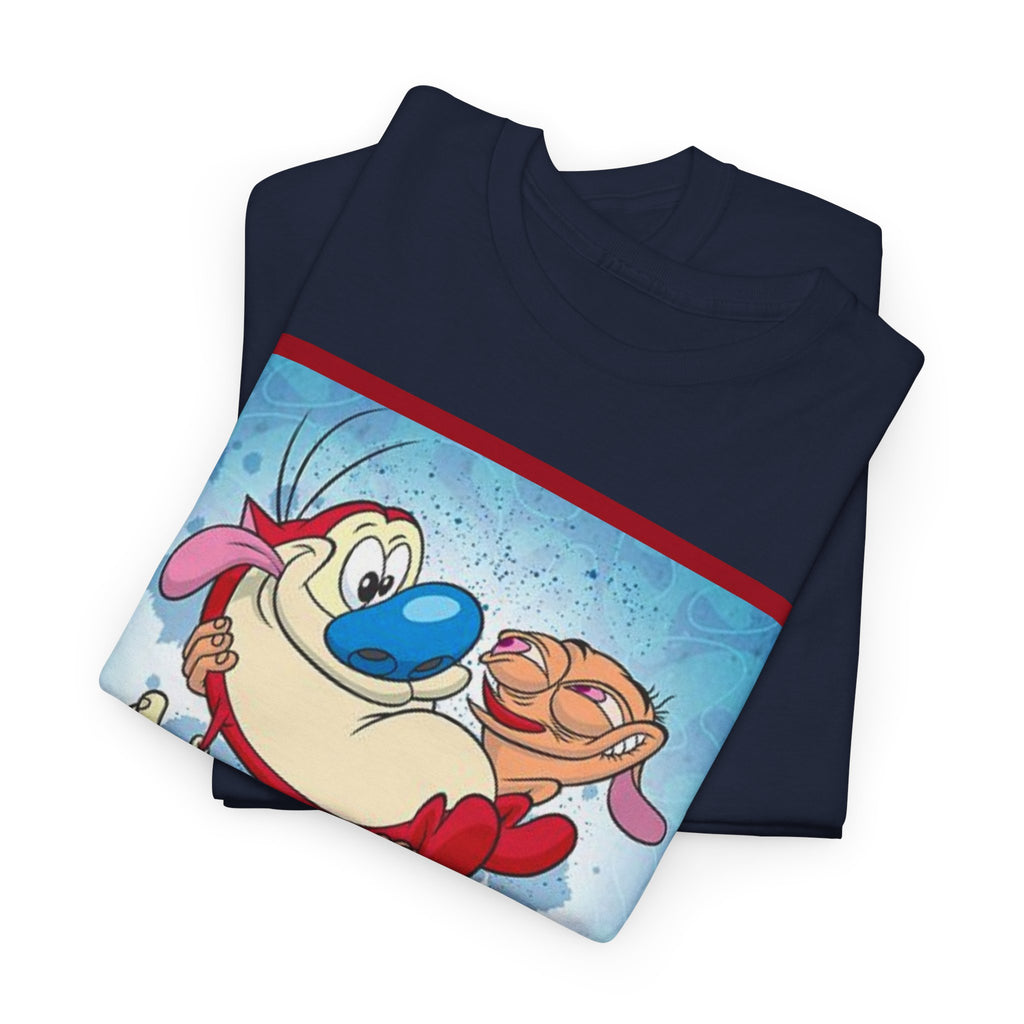 Ren & Stimpy Graphic Tee — Retro Nickelodeon Cartoon T-Shirt