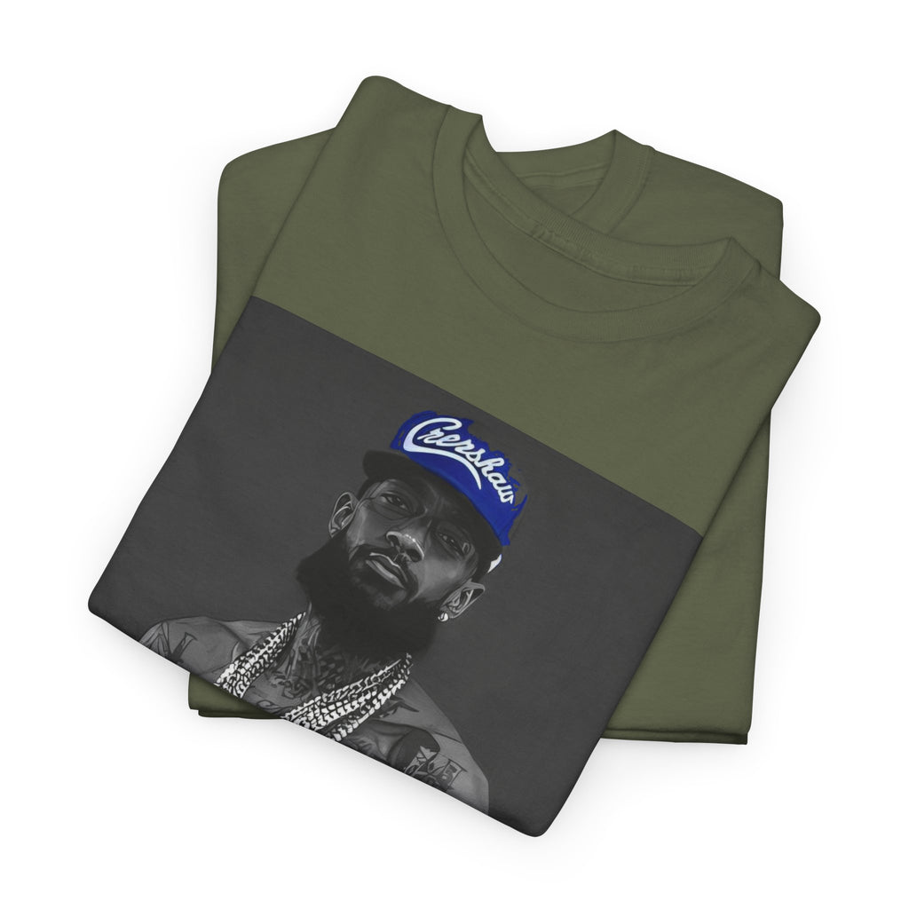 Iconic Rap Legend Photo Tee — Los Angeles Cap Graphic