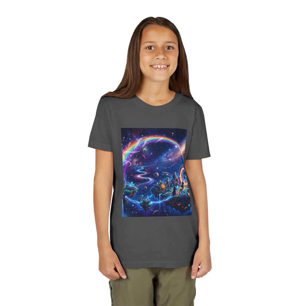 Galaxy Fantasy Youth Tee — Floating Islands, Robots & Magic Portals
