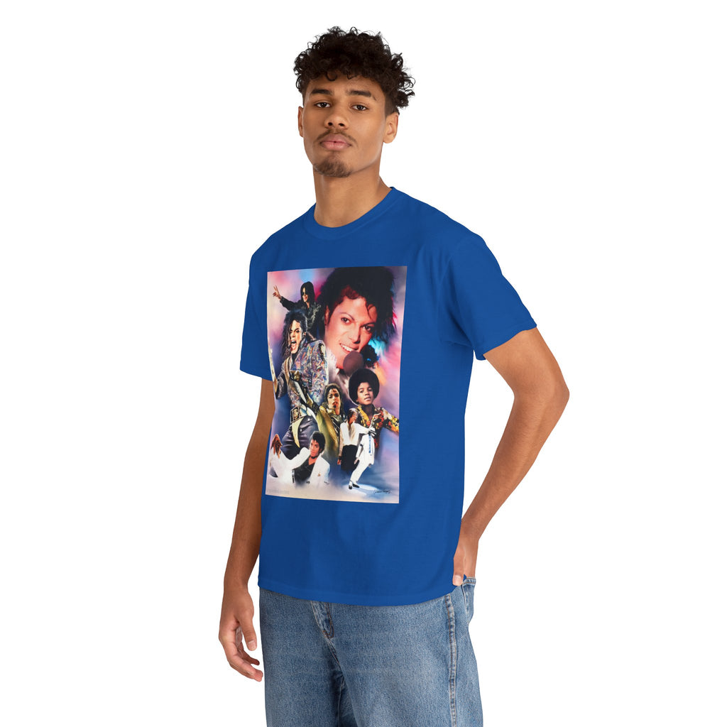 Michael Jackson Tribute Tee — Vintage Pop Collage T-Shirt