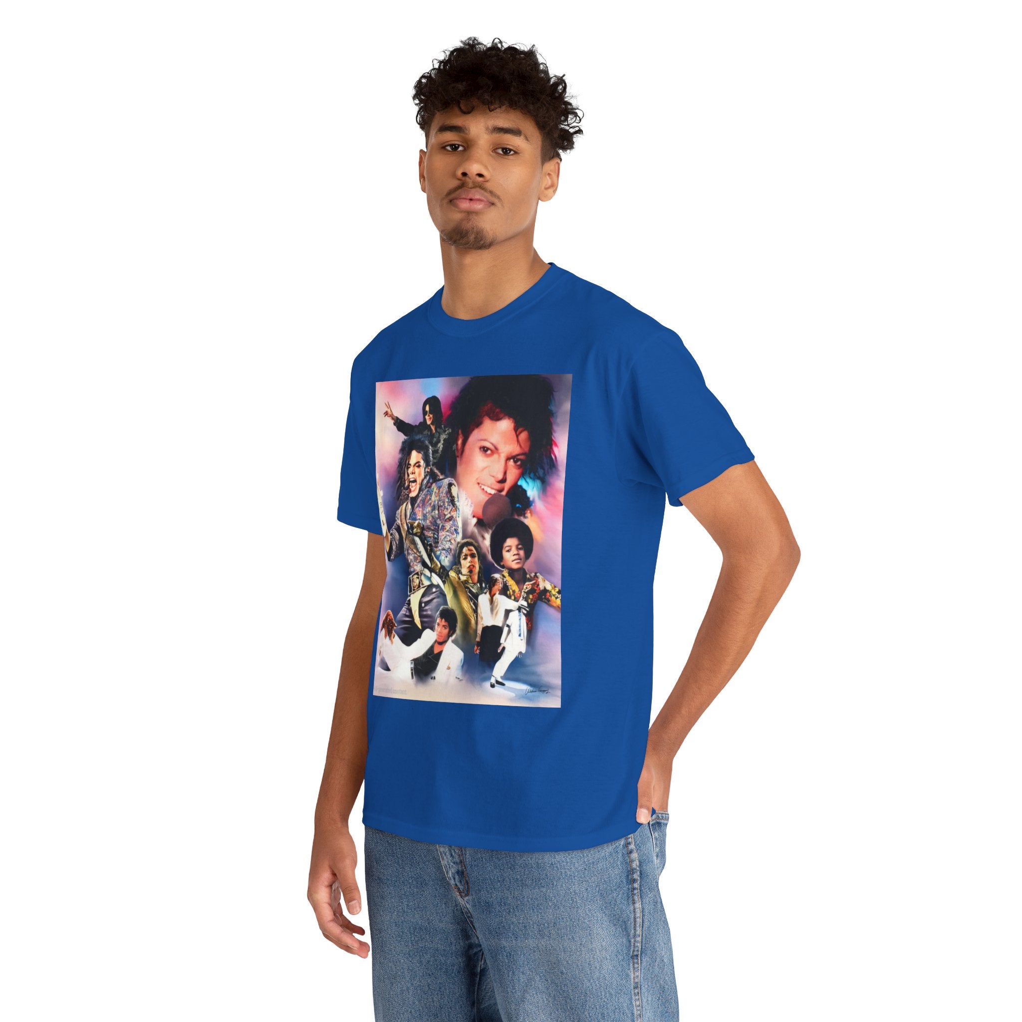 Michael Jackson Tribute Tee — Vintage Pop Collage T-Shirt