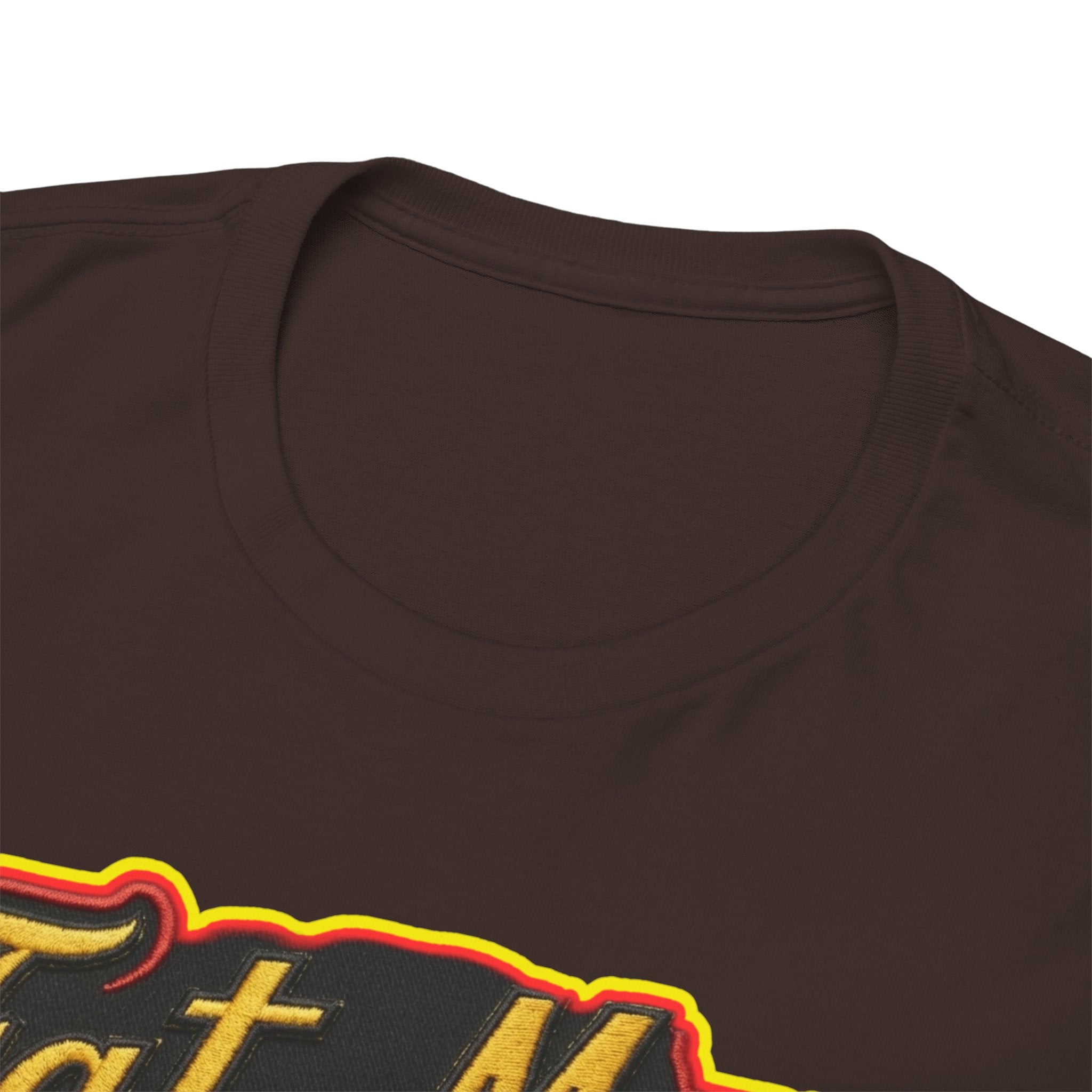 Fat Man Graphic Tee — Retro Boxing Design with '10' Back Patch