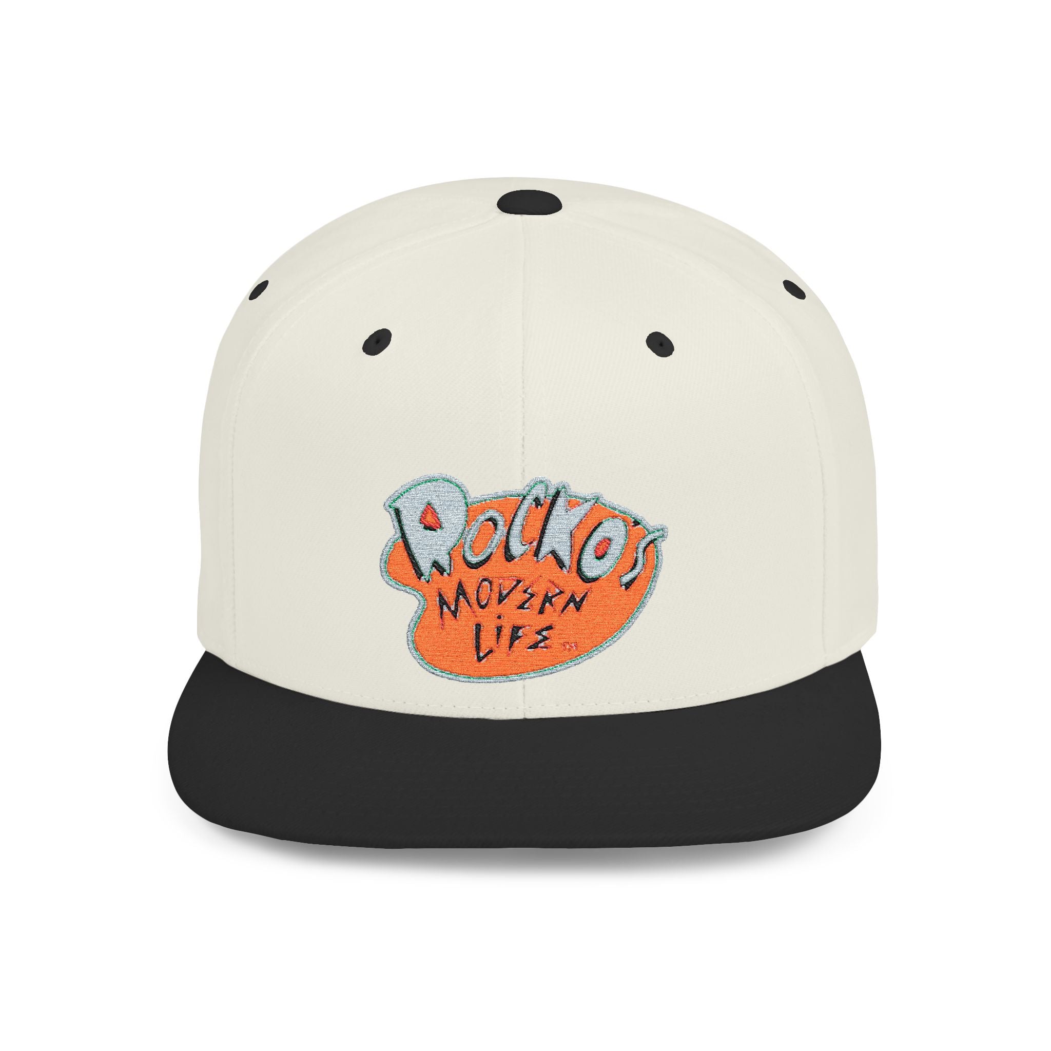 Snapback Hat — Polka Nutter Vibe Embroidered Flat-Bill Cap
