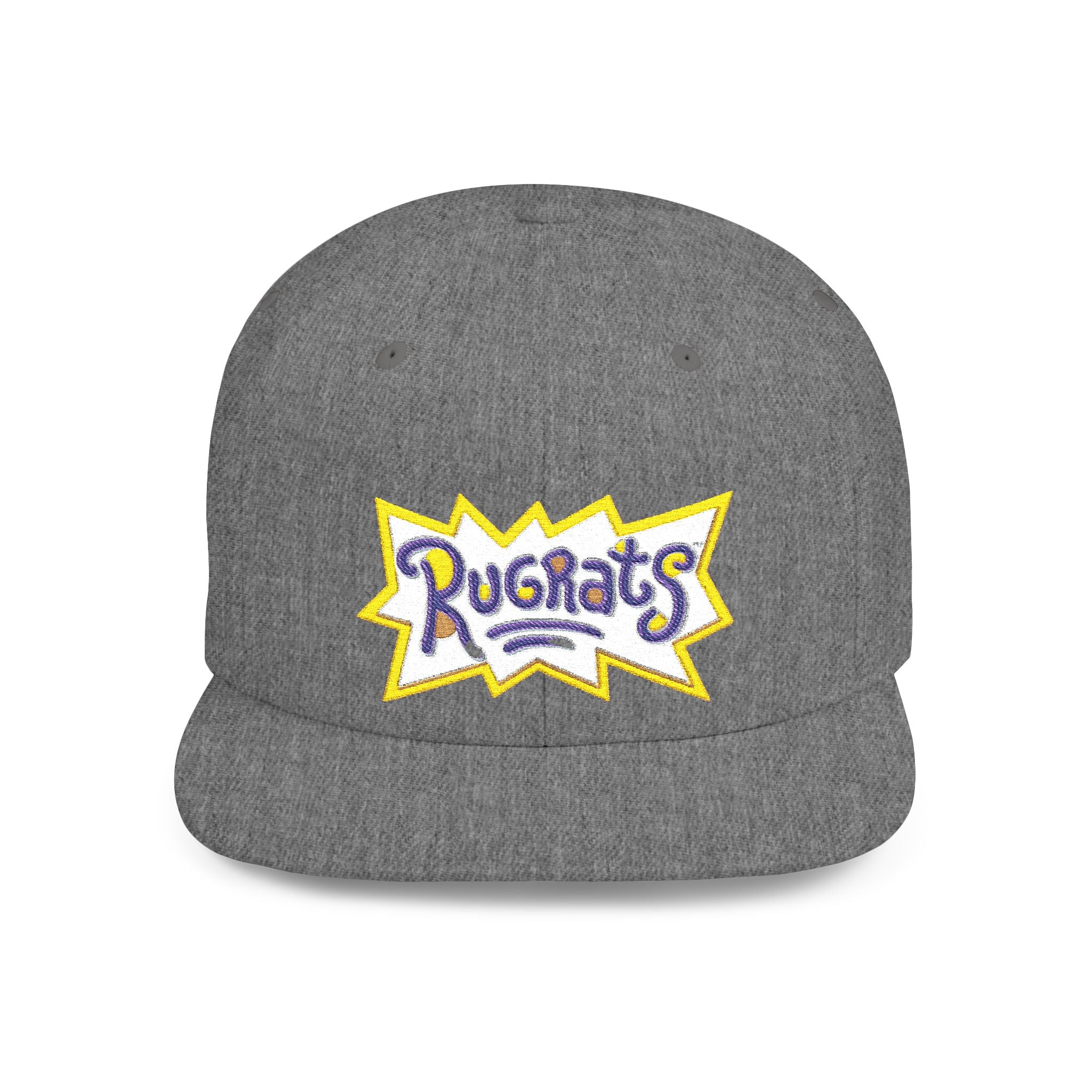 Snapback Hat — Retro 'Rugrats' Logo Flat Bill Cap
