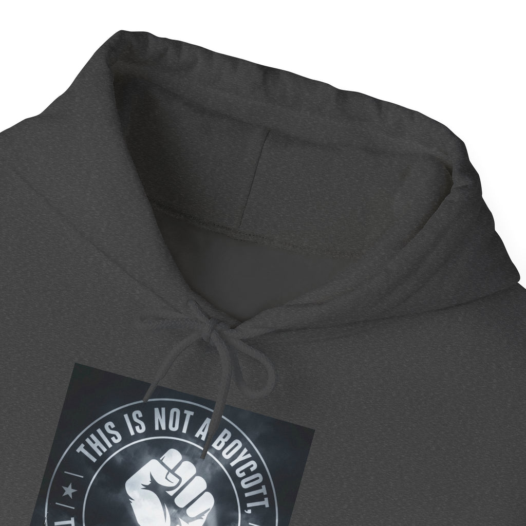 Hoodie — "This Is Not a Moment" Raised Fist Social Justice Pullover