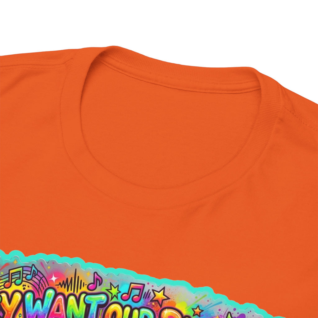 Music Vibes Tee — “They Want Our Rhythm But They Don’t Want Our Blues” Psychedelic Drip Note T-Shirt