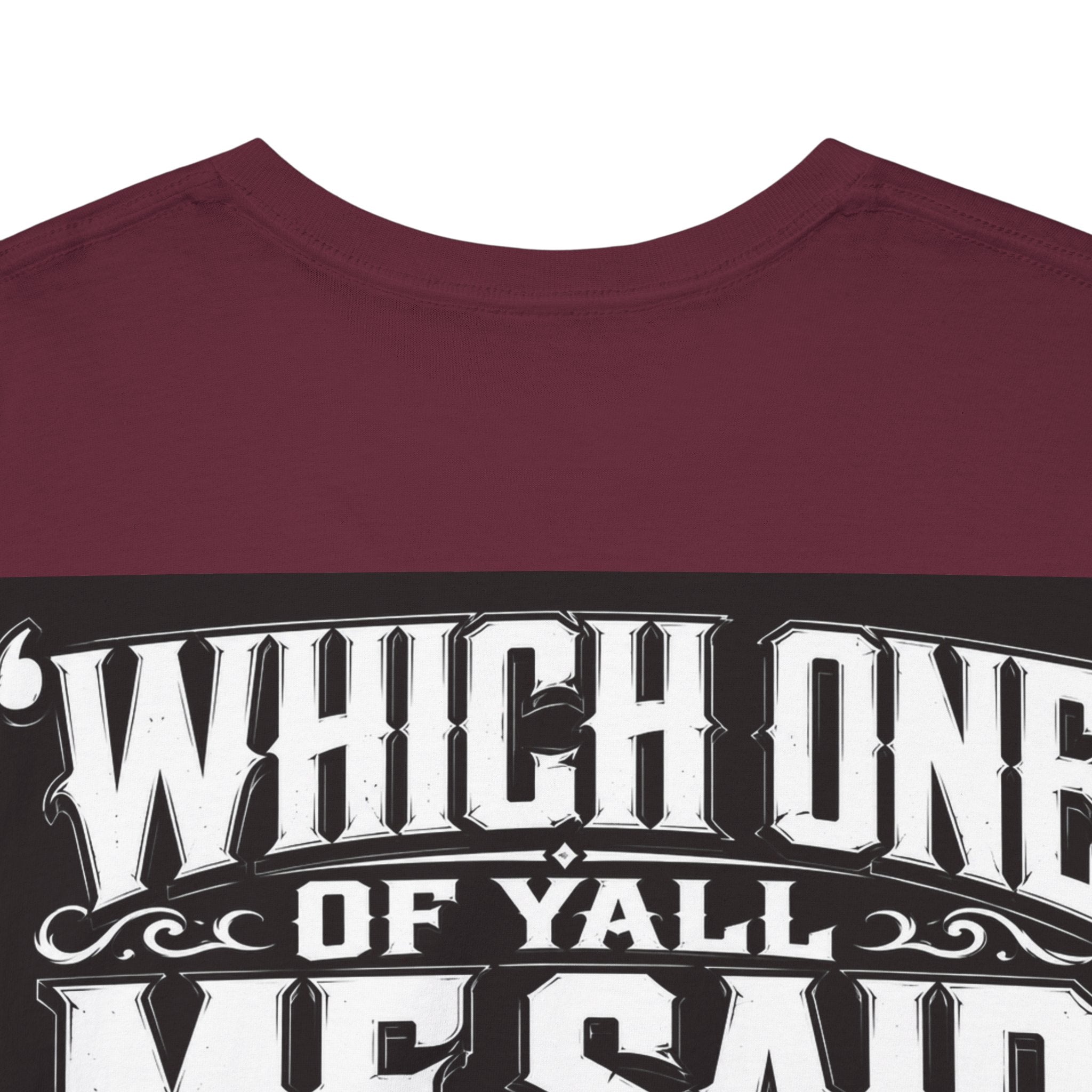 Badger Portrait Tee — "Which One of Y’all MF Said Something About a Home?" Graphic T‑Shirt