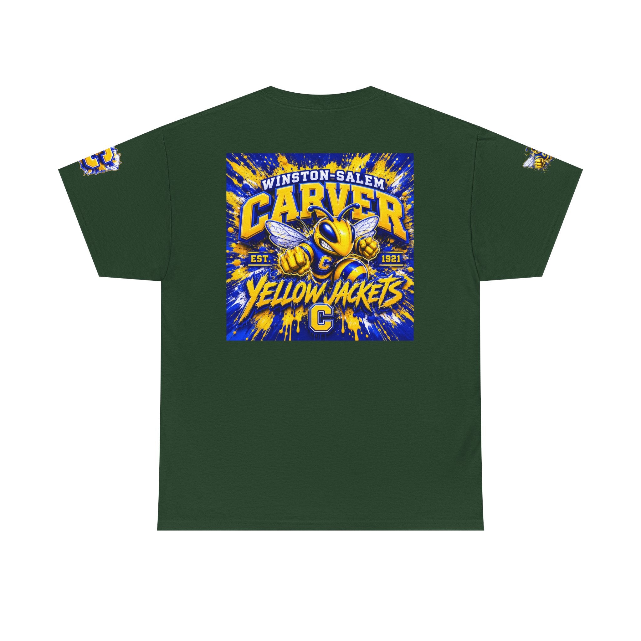 Carver Yellow Jackets Graphic T‑Shirt — Winston‑Salem School Spirit Tee