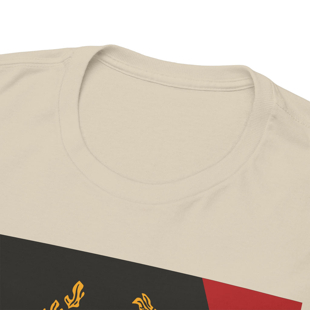 Laurel Trident Tee — Vintage Gold Emblem Graphic T-Shirt