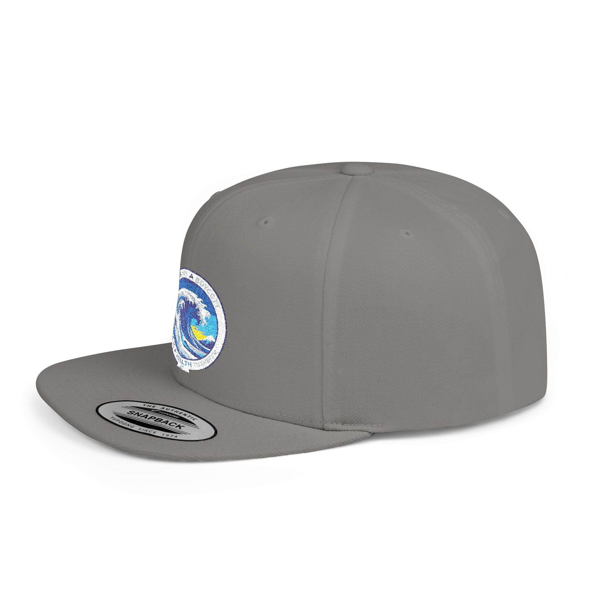 Copy of Reggae Vibes Flat Bill Snapback Hat — Colorful Rasta Music Patch