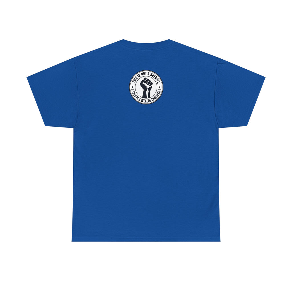 Graphic Tee — Retro Portrait Front with Black Power Fist Back