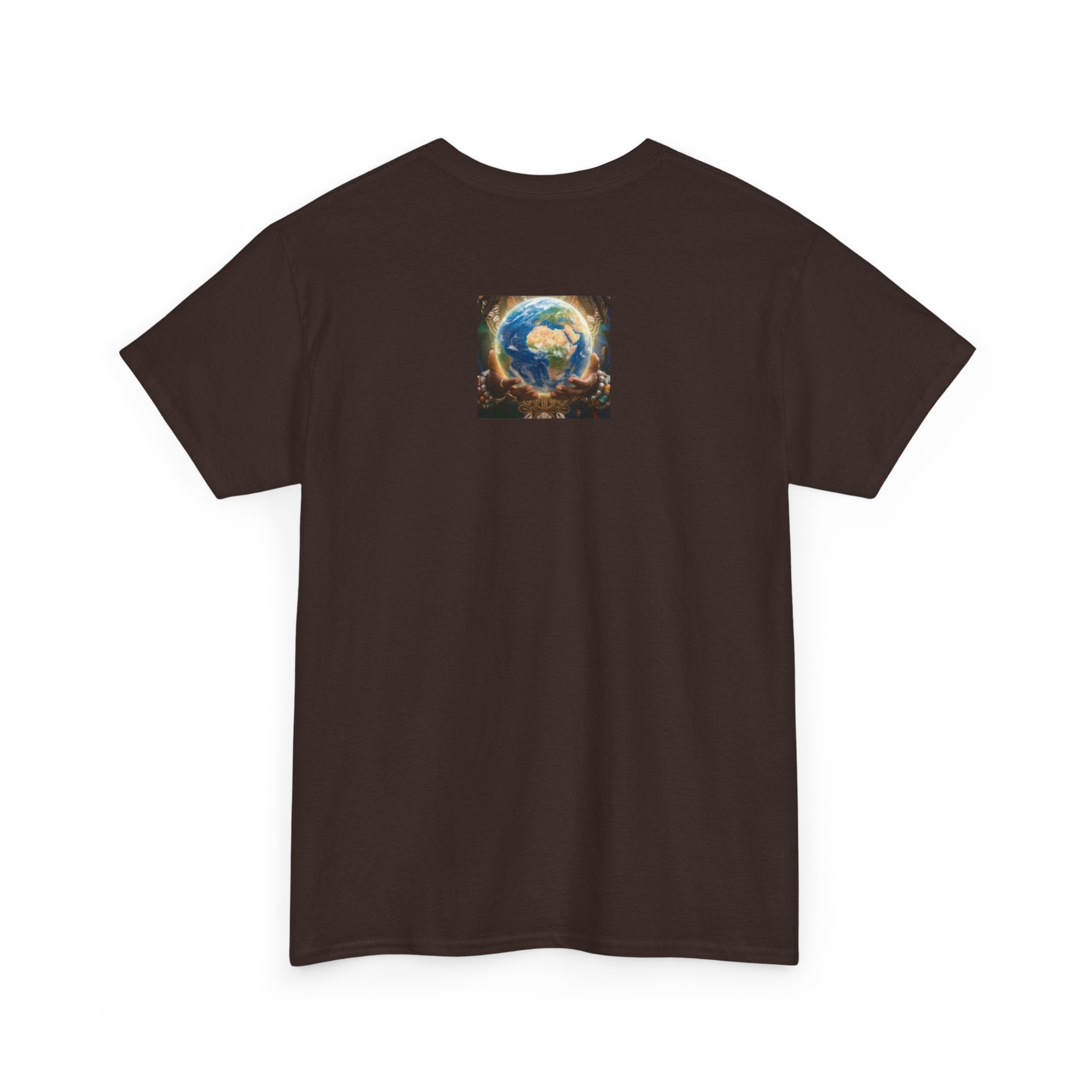 Cosmic Guardian Tee — Earth Mother Spiritual Graphic T-Shirt